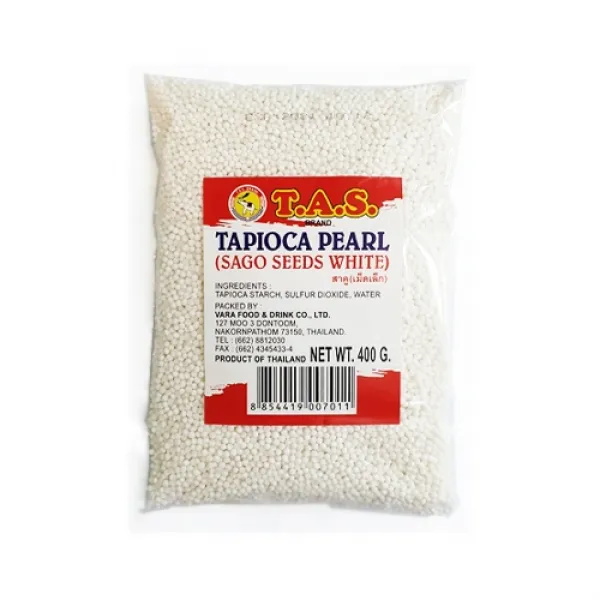 Sago Tapioca Pearl White 사고 타피오카 펄 화이트 400g, 1개