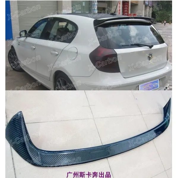 1계 120I 플라이트 BMWE87118IAC 탄소섬유 꼭대기 날개 P타입 뒤 난기류, 카본 （반들 텔라스오일 테크니컬 ）