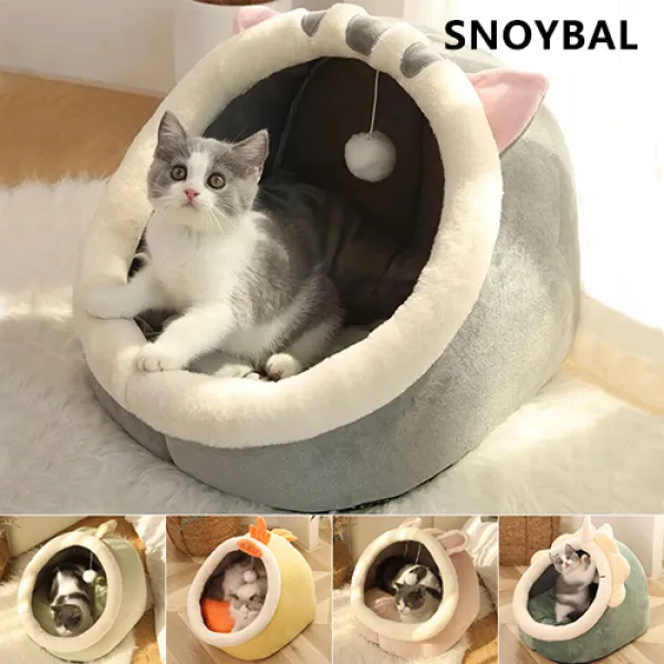 SNOYBAL 애완 고양이 집 따듯하다 편안하다 고양이 침대 고양이 용품 고양이 숨숨집, 브리티시 쇼트헤어