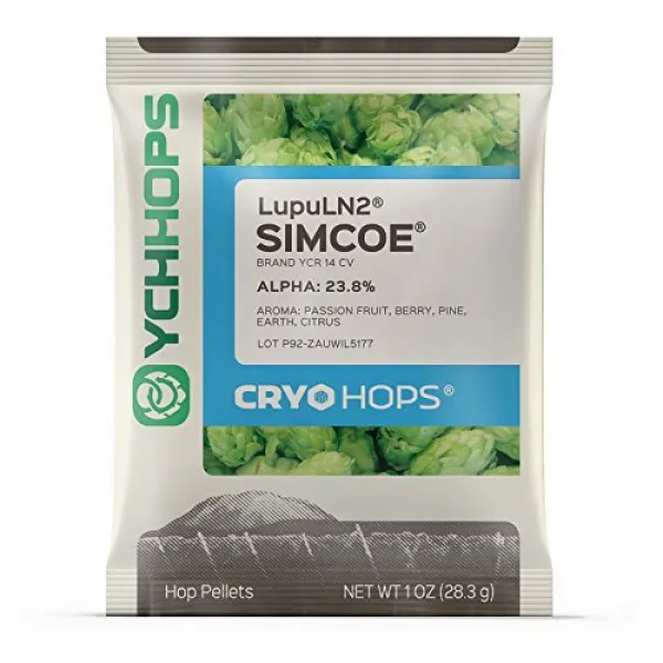 CRYO Hops LupuLN2 Hop Pellets 1 Ounce - Simcoe CRYO Hops LupuLN2 홉 펠렛 28.3g-Simcoe