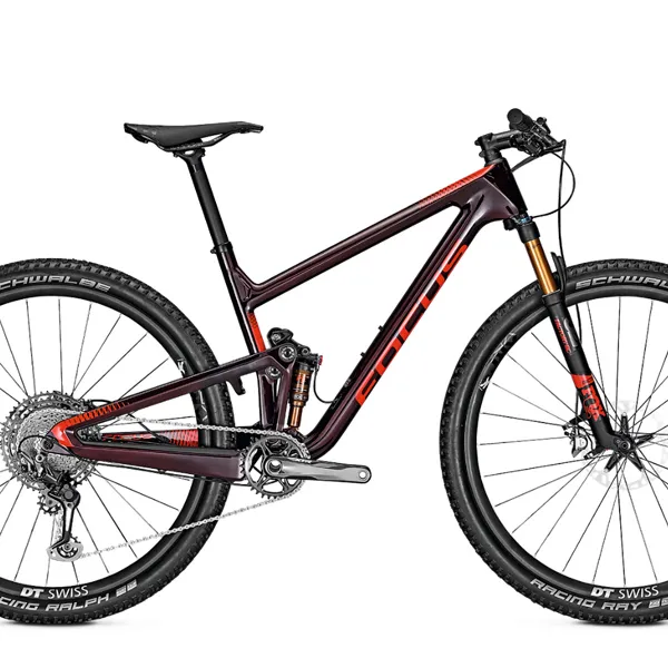 2019 포커스 29 O1E 9.9 풀 서스펜션 MTB 29인치, 95프로완조립, 버건디(M)