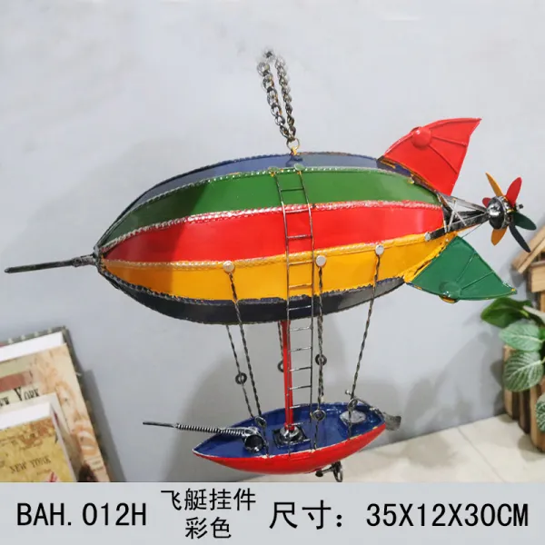 빈티지 엔틱 골동품 비행선 영화 영사기 축음기 모형, BAH.012H