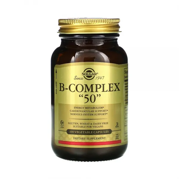 Solgar 솔가 B 컴플렉스 50 250정 티아민 리보플라빈 나이아신 피리독신 엽산 코발라민 비오틴 판토텐산