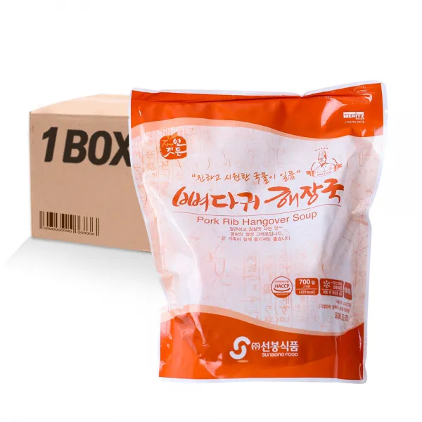 (냉장)선봉식품 뼈다귀해장국 700g 15입, 1HRE_뼈다귀해장국 700g 15입