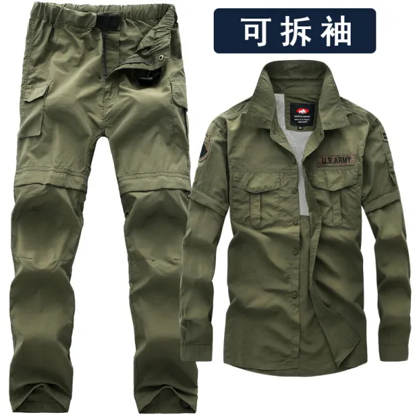 동맹군 통기배한 속건복 속건바지 야외복 속건조 남성용 군청색 XL, 상세페이지 참조