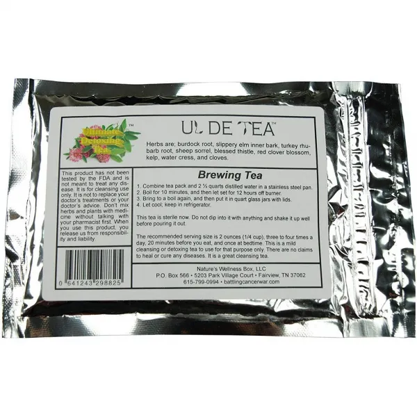 ULDE Tea UL DE 차 양 소렐 루트 미끄러운 느릅 나무 Essiac 차 독소 출시 면역 체계 건강에 최고 Essiac 티 9 나물 레시피 파우더 2oz (액체 64oz됩니다), 선택, 상세설명참조