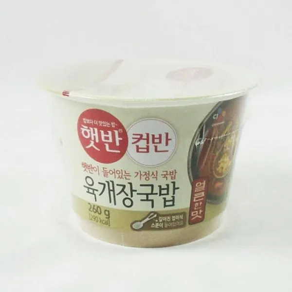 경스패밀리 햇반 컵반 육개장 국밥 260g X 18 즉석국밥, 1