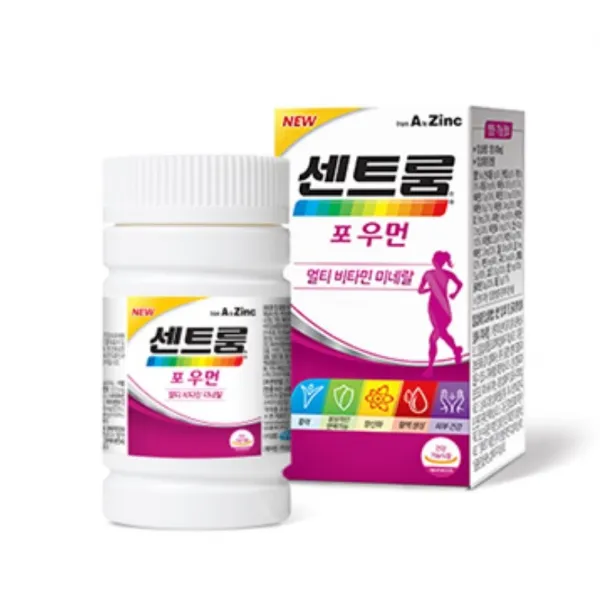 센트룸우먼 포우먼 멀티비타민 종합비타민 70정 여자 여성 쎈트룸 쎈트롬 센트롬 영양제, 1병