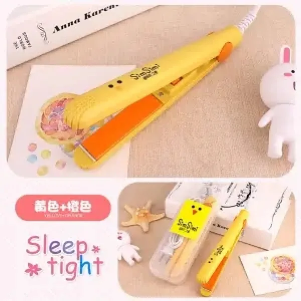 Dec.07 977번 학생 미니클립보드 여닫이 스트레이트 롤 투 헤어 속단추 앞머리말기 망신살빼기z 노 란 병아리 아 이 템 수납 함 선물 