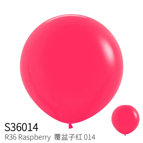 풍선 Sempertex36인치 대형 결혼축하 90CM땅볼 결혼식 결혼사진 S36, T38-워터멜론레드 복분자 레드 014