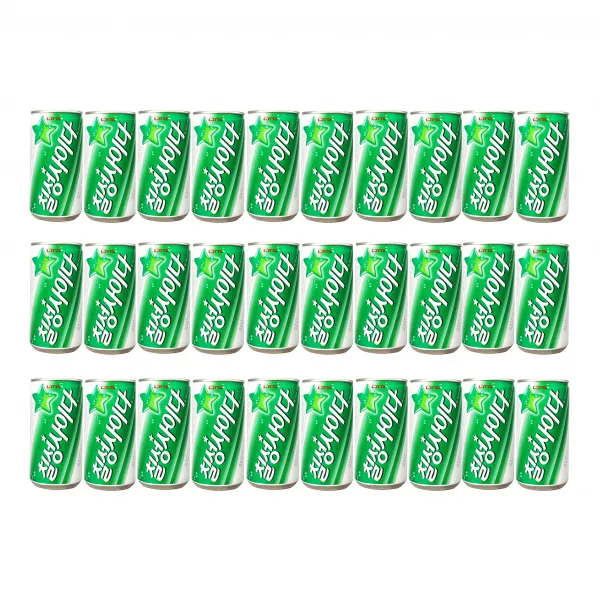 [제트스카이]롯데칠성음료 칠성사이다, 30캔, 190ml