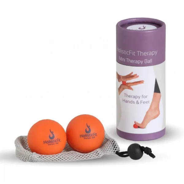 HolisticFit Therapy Massage Mini Balls-즉각적인 근육통 완화. 근막 이완 도구 심부 조직 압력 요가 및 즉각적인 근육 통증, 단일옵션