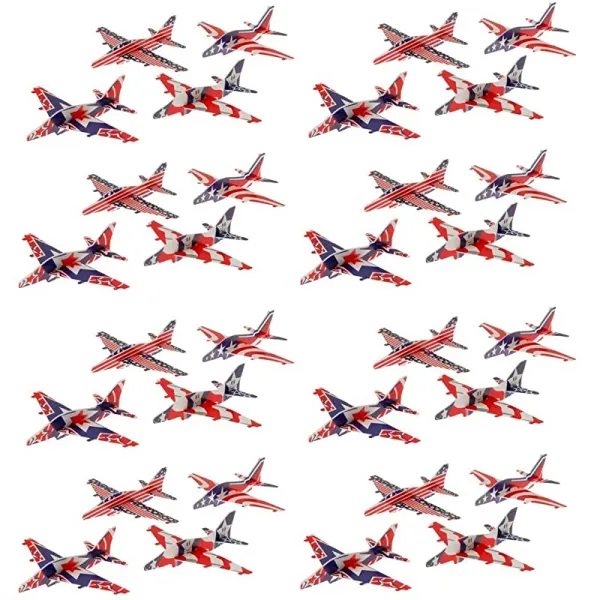 J Amp J의 Toyscape 애국적인 미국 컬러 글라이더 팩 3 36 글라이더 총 이상 7월 4일 파티 선호 보상 버킷 구디 백 필러 상세페이지 참조