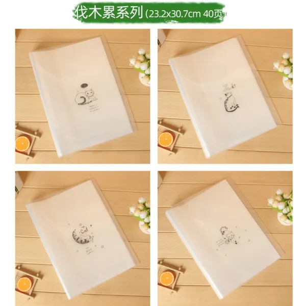 필젠 조개껍데기 자료수첩 레이어드 용 삽입페이지 루스리프 악보 시험지, 벌목공 40 페이지 （패턴을 따라 했