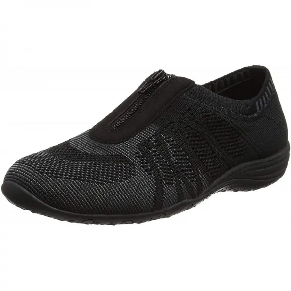 |사이즈260mm| Skechers 여성 단결 - 스니커즈에 슬립을 초월 블랙 (블랙 / 숯) 39 EU