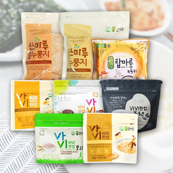 가든포레스트 전통 가마솥 누룽지 컵누룽지5종 돌솥누룽지3종, 02_바비한컵 백미60g