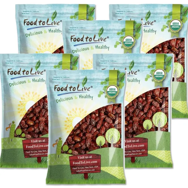 푸드 투 리브 건조 말린 과일 자연 유래 성분 메드줄 데이트 로우 비건 서트푸드 2.2kg ６개　 개당 89 800원 코드976p 