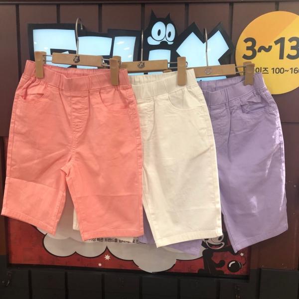 펠릭스키즈 엄지엄지척 바지! 5부 바지 길이감 핏 딱 좋아~5부 슬림핏 스판 면바지