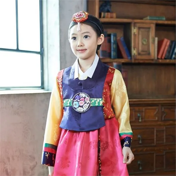 더예한복 QT250 솔미달이 아동한복 여아한복 돌한복