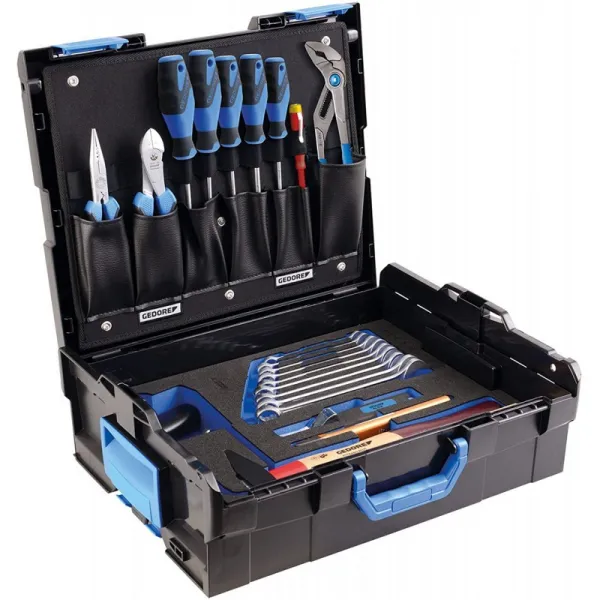 GEDORE L-BOXX 136 - 23 피스 / 모든 행사를위한 체크 도구 삽입 / 전문 도구가있는 연수생 도구 케이스 / 전압 테스트