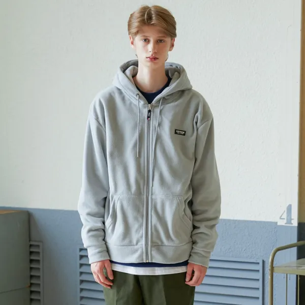 VETEZE 베테제 Basic Fleece Hood Zipup 후드 집업 (gray)