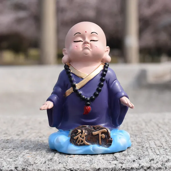 범범스토어 큐트 소불 보호함 평안 독창적 작은차 차내 차위 차량장식 차전 엔틱한디자인, 내려놓다 머리를 흔들지 않다