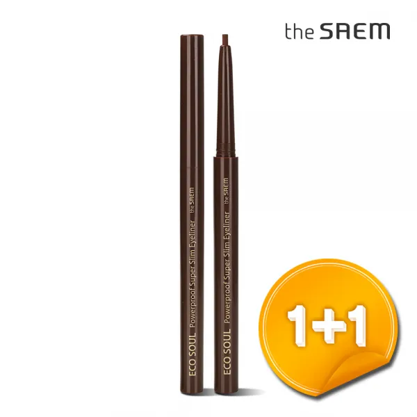 더샘 에코 소울 파워프루프 초슬림 아이라이너 0.1g 테디 브라운 2개