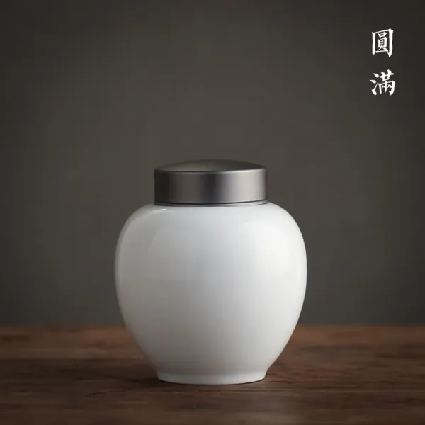 제이비 도자기소품함 밀봉 엔틱 납입 다관 스몰자 창고 수납통 넙치 철석같이 존재하다 저장함 휴대, 원 만원 만 라이크 낡은 납 뚜껑