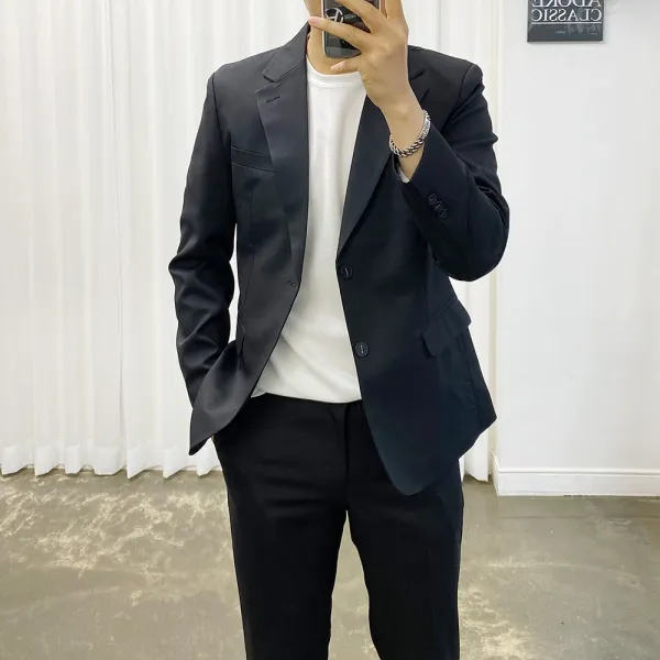 아도르클래식 남성용 슬림핏 캐주얼 정장 세트