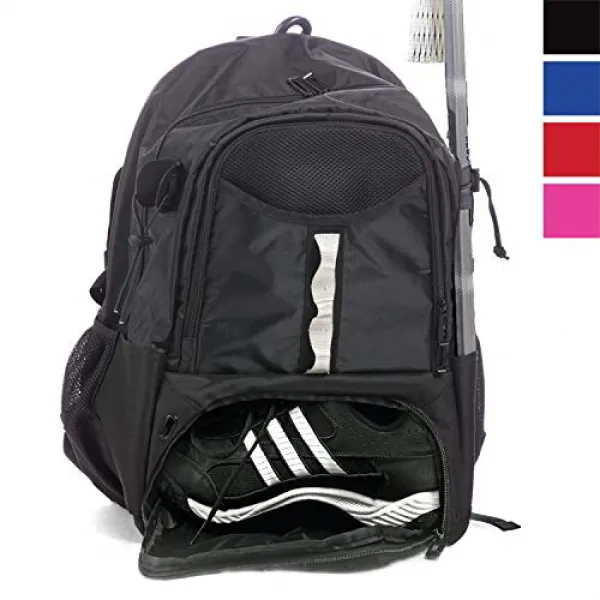 Athletico Youth Lacrosse Bag - Extra Large Lacrosse Backpack - Holds All Lacrosse or Field Hockey Eq, 1