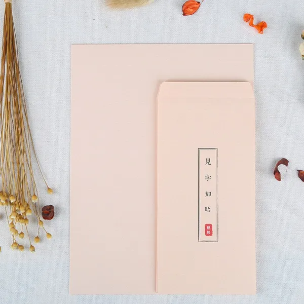 타인데이 만나다 뵙다 긴정 종이 짧은 전신안 빈티지 차이나 심플 엔틱 찌 선명한 의 레터봉투 타악기 단아한 스윗 통 러브, 만나다 자 만나 뵙다 6레터봉투 _1