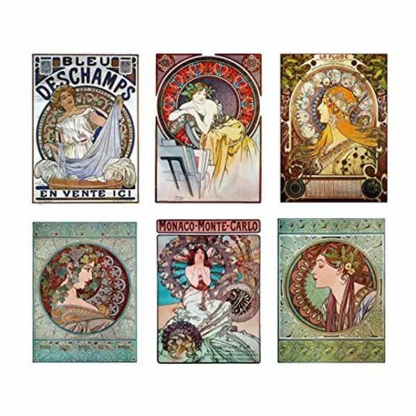 엘리스샵 Artdash Brand Premium 아르누보 복제품 ~ 알폰스 무차 (Alphonse Mucha)의 8 10프