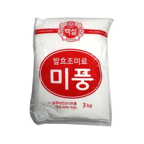 밀라노줌 (무)백설 미풍(발효조미료)3kgX4개, 1