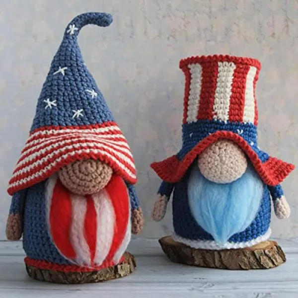 Nmt 7 월 장식 4 일 독립 기념일 Tomte 베테랑 날 애국적인 그놈 봉제 미국 대통령 선거 장식 서 입상 가정용 C 2pc P078208xwgz4tn8 C 2pc