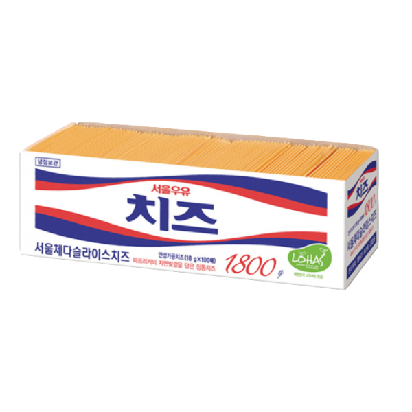 서울우유 서울 체다 슬라이스치즈 100매, 1개