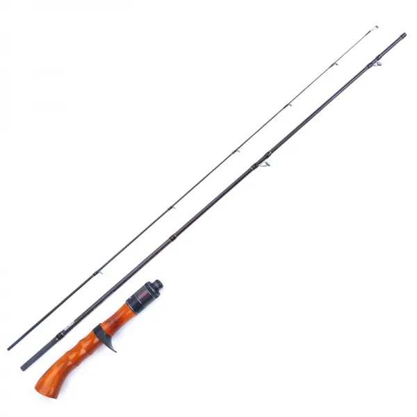 LUREKILLER 실개천 탄소 실심 넙치 14메터 휴대 녹나무 우드핸드 UL 직 총 자루장대, 1. 40메터 삼절 총자루막대