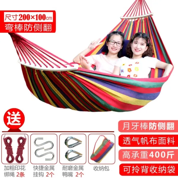 야외 올가미 비치 해먹 어른 그네뛰기 망침 흔들기 실내 요람 떨어져 침대 그물주머니 유유 싱글 넓히다 무지개 색상