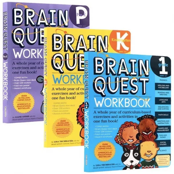 Brain Quest Workbook 어린이 지능 발달 워크북 PK1 공동 판매