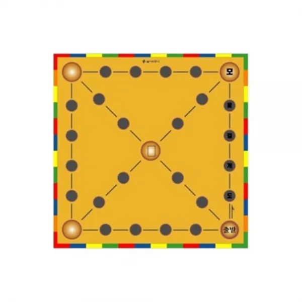 W6B9906D 학교 이 운동회 du-01731 윷놀 게임 가로100cmX세로100cm 윷말판 명랑운동회 용품 대형