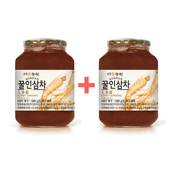 다농원 꿀인삼차 580g 1+1
