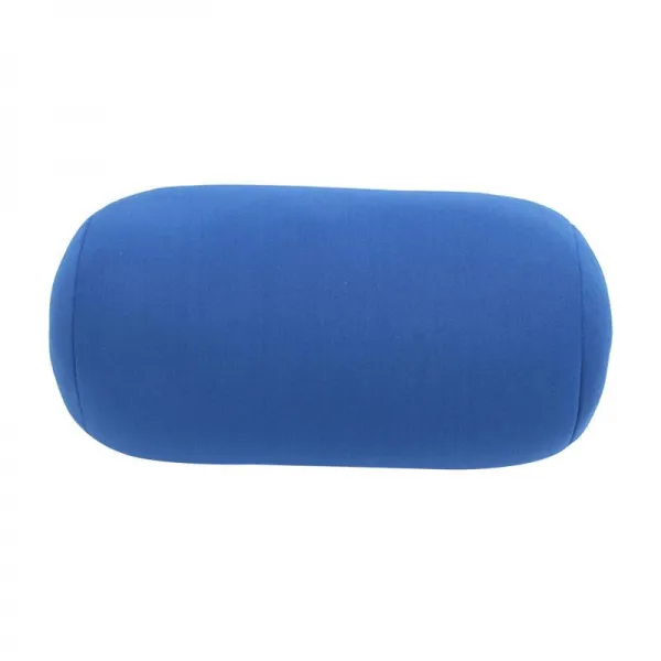 Microbead 볼스터 튜브 베개, 부드럽고 시원한 패브릭, 목 또는 등받이 베개, 1 블루