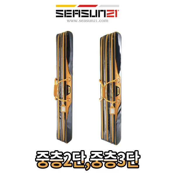 시선21 중층 가방 3단, 블랙