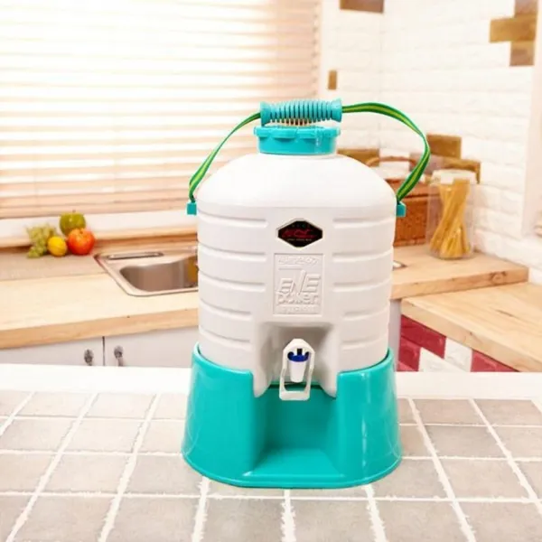 제이지 튼튼한 재질 대용량 워터 생수통 말통 물탱크 항균 꼭지 10L 20L, 1개, 높은 10L 화이트