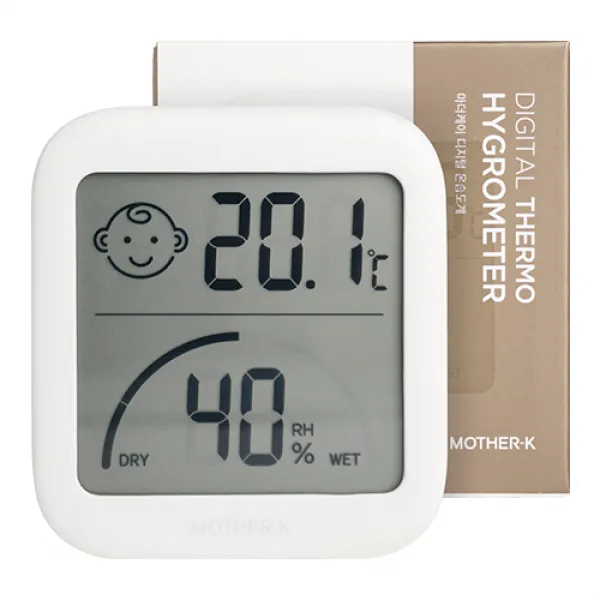 마더케이 디지털 온습도계 아이보리 1개