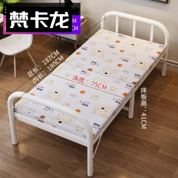 침대싱글 끊임없다 자다 타입 롱 180 와이드 90 하이 41CM 센치 사무실 접이식매대 낮잠, G53 -보강 증후금 75cm 타입