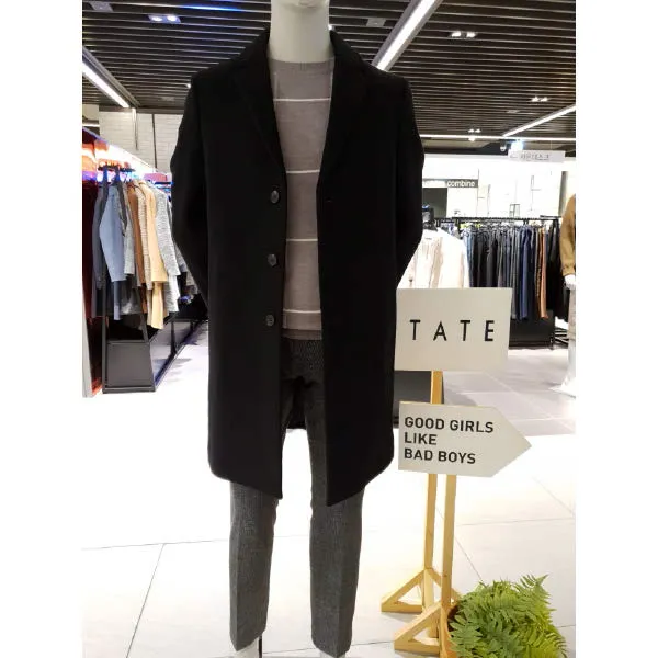  현대백화점 Tate 테이트 Ka9w0 Mch010 남성 체스터 싱글 3버튼 기본 핏 코트