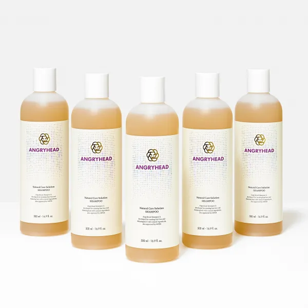 버르장머리 천연 약산성 탈모 추천 천연계면활성제 기능성 샴푸 500ml, 5개