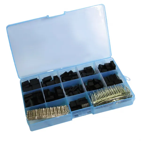 Zeyuan 620Pcs 주거 연결 관 핀 우두머리 Dupont를위한 남여 주름 핀 장비, 1개