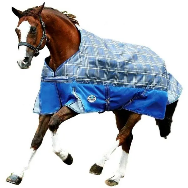 Weatherbeeta Comfitec Premier Free Standard Neck Lite 투표자 깔개 회색 격자 무늬-통기성 방수 Spray