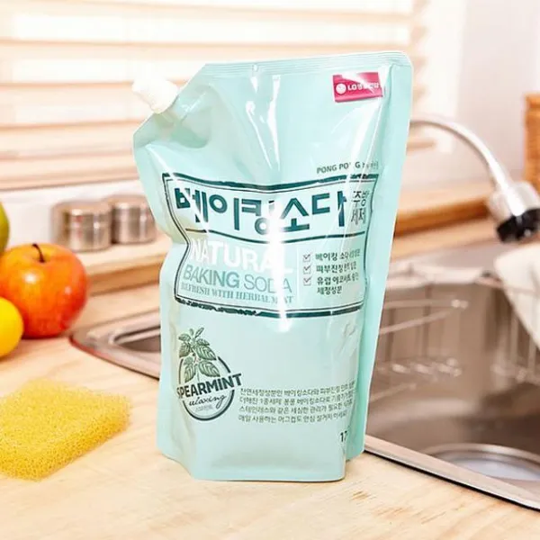 코코마켓 퐁퐁 베이킹소다 주방세제 1200ml 리필 주방용품 천연성분포함세제 1